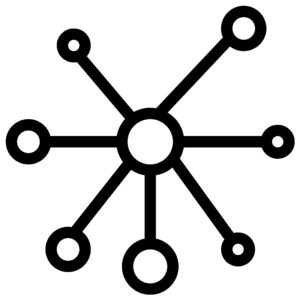Digital network icon